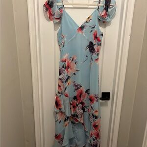 Floral Blue Dress